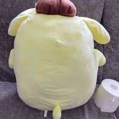 ポムポムプリン 超超BIGぬいぐるみ～ともだち帽子～ サンリオの画像