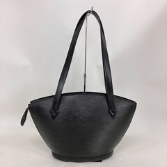 tyom 6539-3 325 LOUIS VUITTON ルイヴィトン ハンドバッグ エピ サンジャックPM AS0989 ブラック ノワール 黒 カーフ 牛革 ゴールド金具 中古 ショルダーバッグの画像