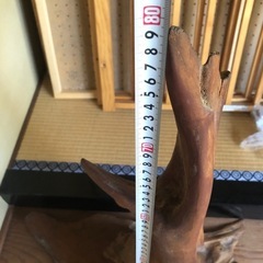 木のオブジェ　アートの画像