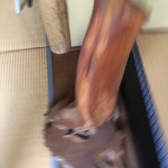 木のオブジェ　アートの画像