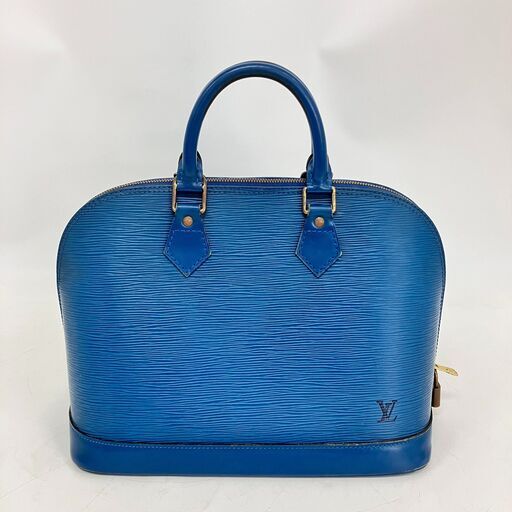 tyom 6539-3 324 LOUIS VUITTON ルイヴィトン ハンドバッグ エピ アルマPM AR0996トレドブルー 青 カーフ 牛革 ゴールド金具 中古