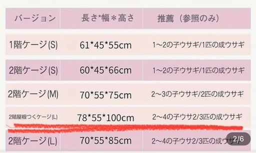 うさぎ チンチラ 小動物　ケージ 小屋 2階建 屋根付き 中古