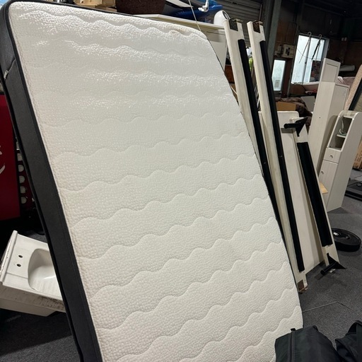 美品✨Francfranc ブリッサ ベッド ディンプル セミダブル ホワイト NELLマットレス セット