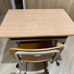 学習机 学校用机 デスク+チェア2点セット