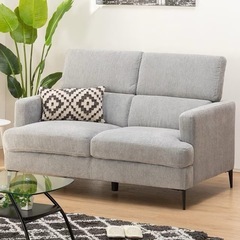 2人掛け布張りソファ　ニトリ【スピード 優先】
 の画像