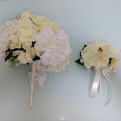 ウエディングブーケ　造花の画像
