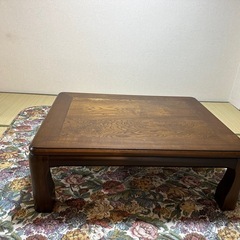 美品　長方形の家具調こたつ　105*80 木目がきれいの画像