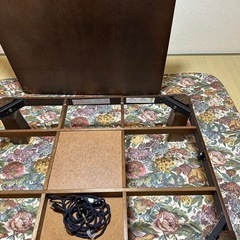 美品　長方形の家具調こたつ　105*80 木目がきれいの画像