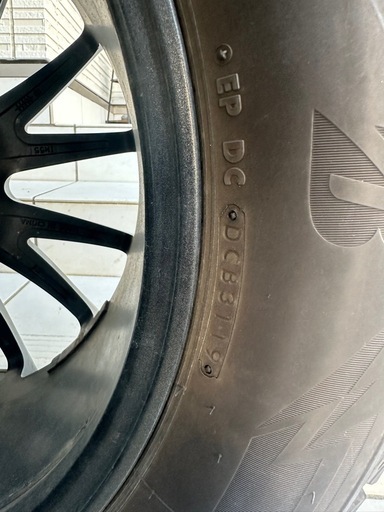 2019年式スタッドレスタイヤ4本