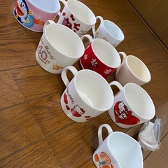 キティ マイメロ ミニー他　カップ9個セットの画像
