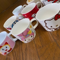 キティ マイメロ ミニー他　カップ9個セットの画像