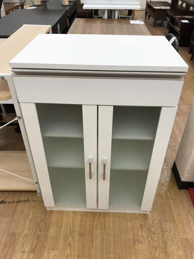 ★ジモティ割あり★ キャビネット　 ホワイト　 H90×W60×D40  クリーニング済み KJ6210