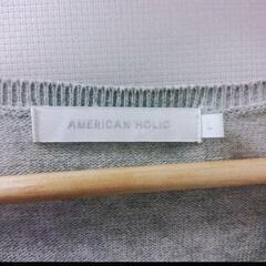 AMERICAN HOLIC　L　グレーニットの画像