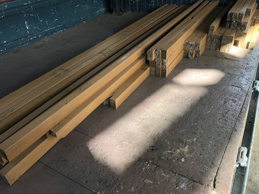 ☆彡人口木材!!!合成木材!!!腐らない木材です。DIY・日曜大工・デッキ・格子・窓枠・フェンス作りなど、材木！