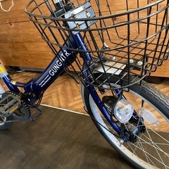 チェーン新品！ LEDオートライト】6段変速 20インチ折りたたみ自転車 