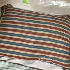 ☺️ソバガラ枕　枕　23✖️ 40✖️h8cm   横縞　の画像