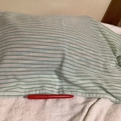 ☺️ソバガラ枕　枕　23✖️ 40✖️h8cm   横縞　の画像