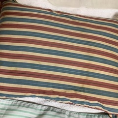 ☺️ソバガラ枕　枕　23✖️ 40✖️h8cm   横縞　の画像