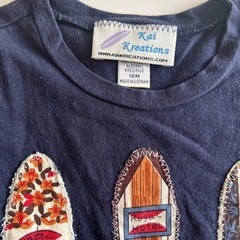 (9/26までの投稿)最終値下げ★ハワイ　Kai Kreations サーフボード刺繍 Tシャツ 18M ネイビーの画像