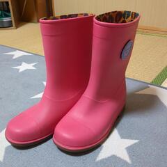 長靴　２１センチ　ピンク