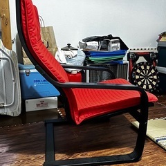 【終了】IKEA  ポエングアームチェア 赤の画像