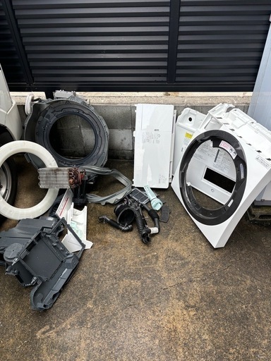 【取引中】【分解洗浄・消耗品交換済み】パナソニックドラム式  NA-VX7600L 洗濯10kg 乾燥 6kg 左開き　給水弁、Vベル