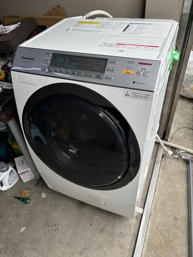【取引中】【分解洗浄・消耗品交換済み】パナソニックドラム式  NA-VX7600L 洗濯10kg 乾燥 6kg 左開き　給水弁、Vベルト交換　無料配達設置行います(条件あり) Panasonic  2016年式　ヒートポンプ式洗濯乾燥機