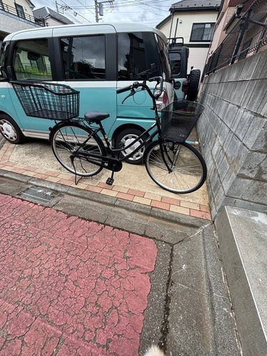 26インチ　ブラウンの自転車　