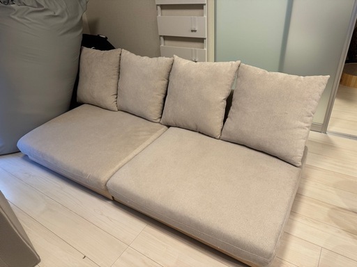 使用期間半年 二人掛けソファ