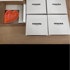 renoma  ハート型ボウルとプレートセット 未使用5個セットの画像