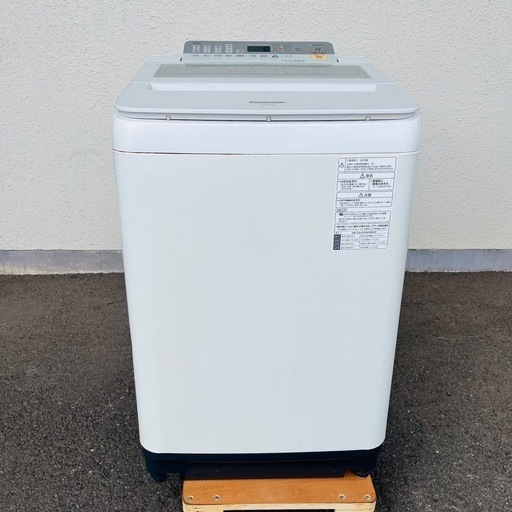 NA8422動作品　簡易清掃済み　2018年製　洗濯容量8.0kg パナソニック洗濯機　NA-F8AE6