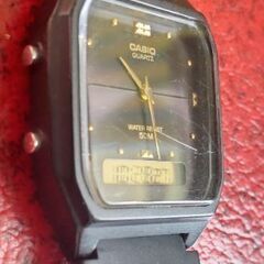 CASIO カシオ  アナデジAW-48H  ブラック 電池新品 9月18日交換の画像