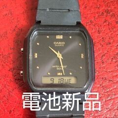 CASIO カシオ  アナデジAW-48H  ブラック 電池新品...