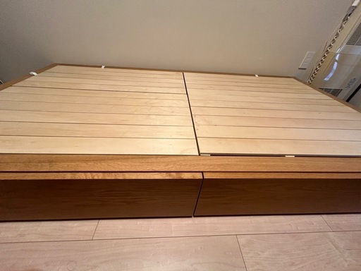 無印　引き出しベット〜値引きしました！