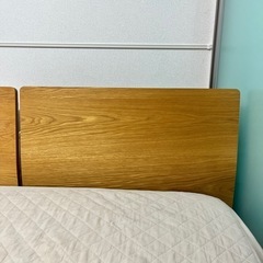 無印良品　ベッドボード　オーク　スモール　旧型