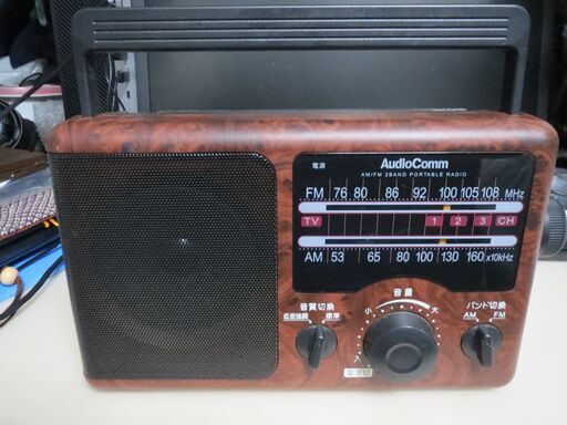 携帯ラジオ　非常時/災害時に便利　AM/FMラジオ　RAD－F600Y　AC電源/乾電池駆動