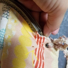 ハンドメイド展で購入したがま口のバッグの画像