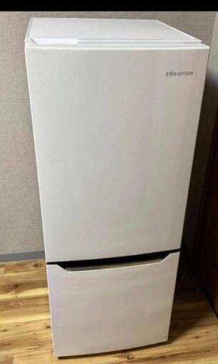 【受渡し先確定】動作保証 ハイセンス HR-D15A 冷蔵庫 パールホワイト 150L 2ドア 2018年