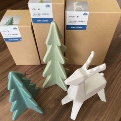 陶器製クリスマスオブジェ
