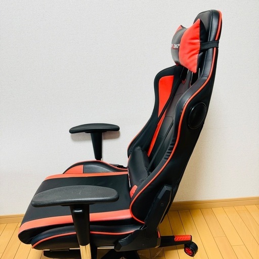 手渡し希望 大阪府】GTRACING ゲーミングチェア オットマン付き レッド