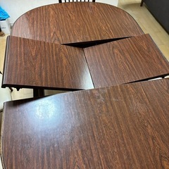 京都老舗の宮崎家具で買ったテーブル＋イス2脚セットです。の画像