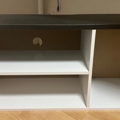 テレビ台　収納棚付き　アイリスオーヤマ　白黒