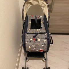 【ペットカートお譲りします】スヌーピー ペットパラダイス 折りたたみの画像