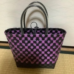 値下げ プラテープかごバッグの画像