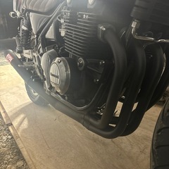 ゼファーχモリワキ(MORIWAKI) フルエキゾーストマフラー ONE PIECE ブラック ZEPHYR400[ゼファーカイ]の画像