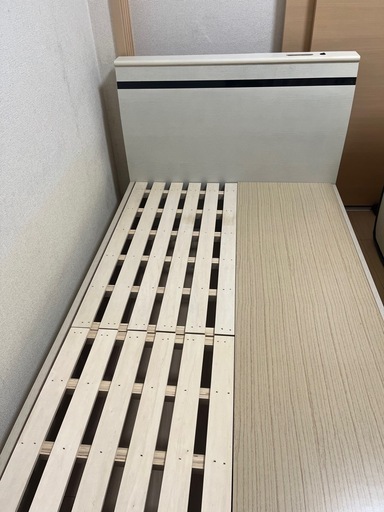 スノコ板引き出し付きタイプシングルベット