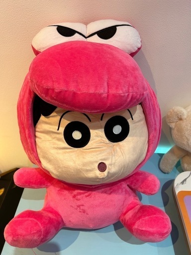 購入者決定‍♀️新品クレヨンしんちゃん　かぶりっこ　BIGぬいぐるみ