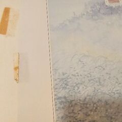中島潔  うめ吉の絵  額縁  30年以上前  春の夢  の画像