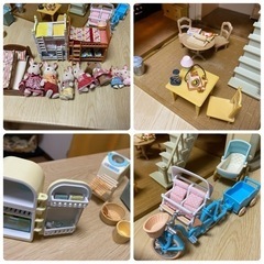 シルバニアファミリー　あかりの灯る大きなお家　ギフトセット　その他大量の画像
