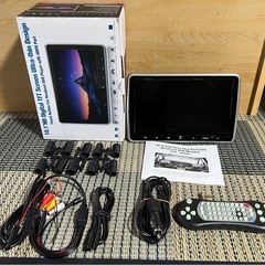 車載モニター ヘッドレスト用 10.1インチ HDMI対応 リモコン付き